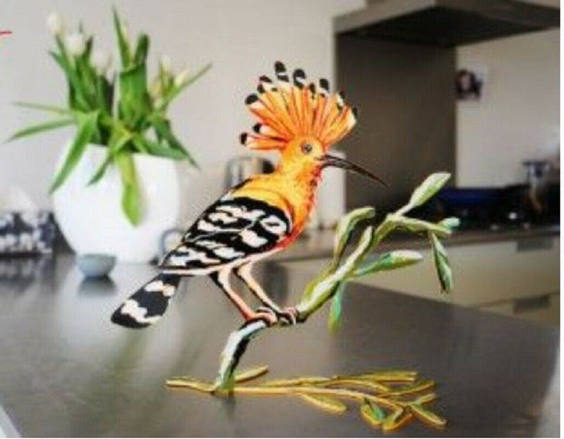 David Gerstein Art Hoopoe Bird Metal Modern Sculpture