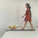 Walking in Tel Aviv Creation By David Gerstein Modern Pop Art Dog Walker Urban