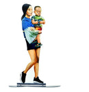 Walking in Tel Aviv Creation By David Gerstein Modern Pop Art Mother & Child