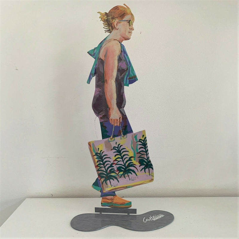 Walking in Tel Aviv Creation By David Gerstein Shopping Bag Walker Urban