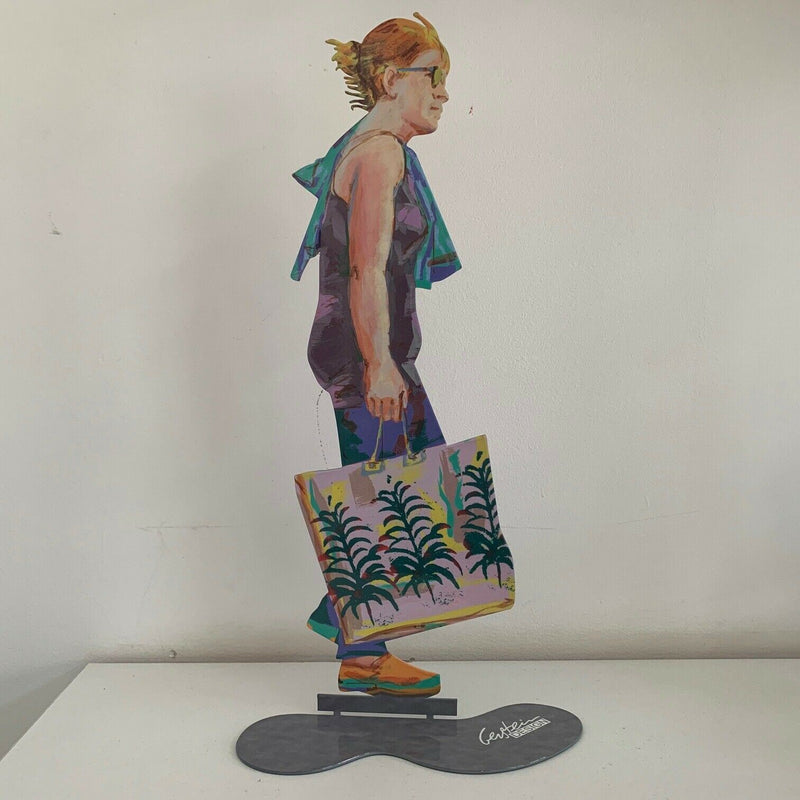 Walking in Tel Aviv Creation By David Gerstein Shopping Bag Walker Urban