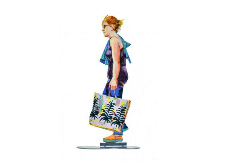 Walking in Tel Aviv Creation By David Gerstein Shopping Bag Walker Urban