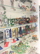 Walking in Tel Aviv Creation By David Gerstein Modern Art- Traveler on Scooter