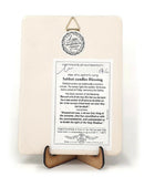 Amaizing Shabbat Candless Blessing Handmade Ceramic Plaque Amir Rom Art In Clay