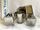 Yair Emanuel Havdalah Set - Comes Apart - Hammer Work - Silver Judaica Nickel