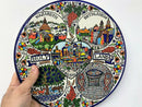 Hand Painted Armenian Ceramic Decorative Plate Holy Land (10.5") very rare