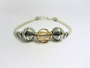 Amaizing Sterling Silver and 9K Gold Shema israel Bracelet Made In Israel