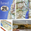 3D Topography BIBLE MAP 15" Biblical Study 12 Tribes of Israel Old New Testament