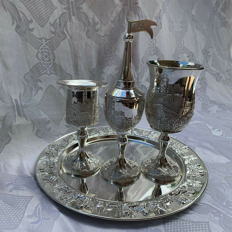 Havdalah Set Jerusalem shabbat Kiddush judaica Israel