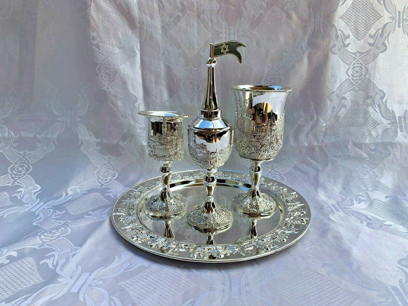 Havdalah Set Jerusalem shabbat Kiddush judaica Israel