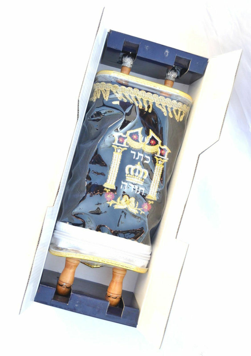 Judaica SEFER TORAH Scroll Book Hebrew Bible & YAD POINTER israe gift 32 cm/12.6