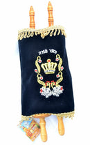Amazing Judaica Jewis Sefer Torah Scroll Book Bible Hebrew&Velvet cover israel