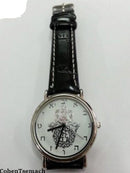 Elegant Hebrew letters watch Hamsa Israel Judaica gift
