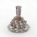 Wine Fountain Kiddush & 8 Goblets Silver plate Judaica