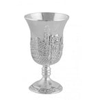 Wine Fountain Kiddush & 8 Goblets Silver plate Judaica