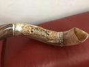 Sale 29" sterling silver plated  yemenite kudu horn shofar Lion of judah