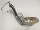 Amaizing silver ram shofar 16"-17" Messianic Lion of Judah Anointing oil Rare