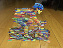 David Gerstein Modern Art CHAMPION Bicycle Racer Metal Sculpture bike Pop Art