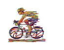 David Gerstein Modern Art CHAMPION Bicycle Racer Metal Sculpture bike Pop Art
