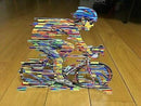 David Gerstein Modern Art CHAMPION Bicycle Racer Metal Sculpture bike Pop Art