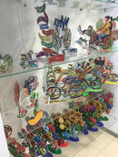 David Gerstein Modern Art CHAMPION Bicycle Racer Metal Sculpture bike Pop Art