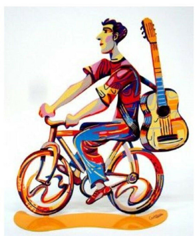 David Gerstein Art Guitar Troubador Troubadour Rider Metal Modern Art Sculpture