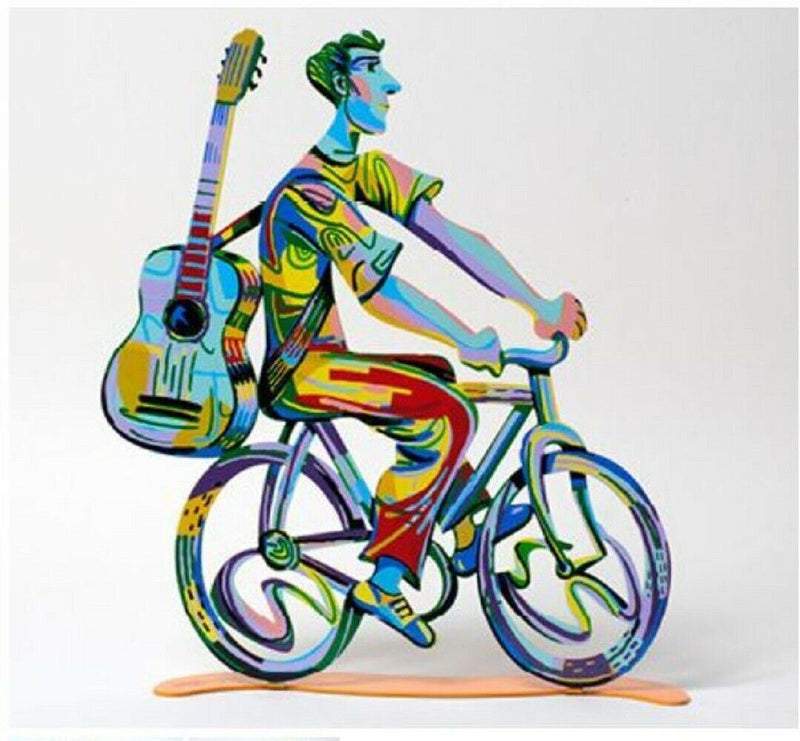 David Gerstein Art Guitar Troubador Troubadour Rider Metal Modern Art Sculpture