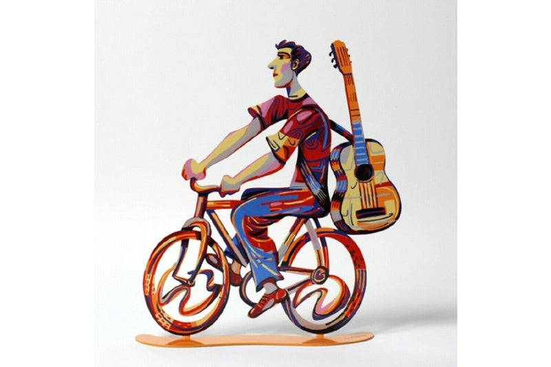 David Gerstein Art Guitar Troubador Troubadour Rider Metal Modern Art Sculpture