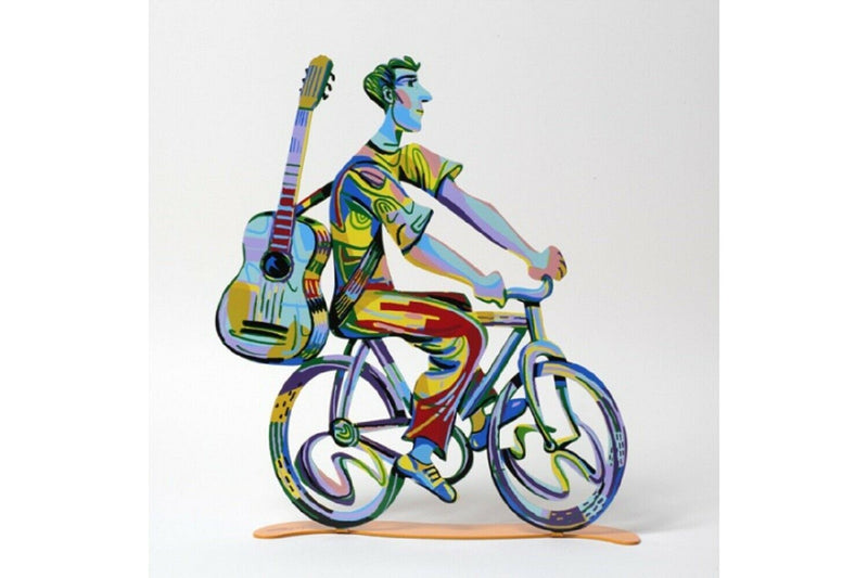 David Gerstein Art Guitar Troubador Troubadour Rider Metal Modern Art Sculpture