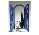 David Gerstein Art Window & Cat Metal Modern Sculpture