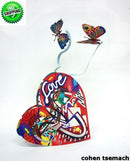 David Gerstein Pop Art Open Heart Metal Sculpture Contemporary Modern Art