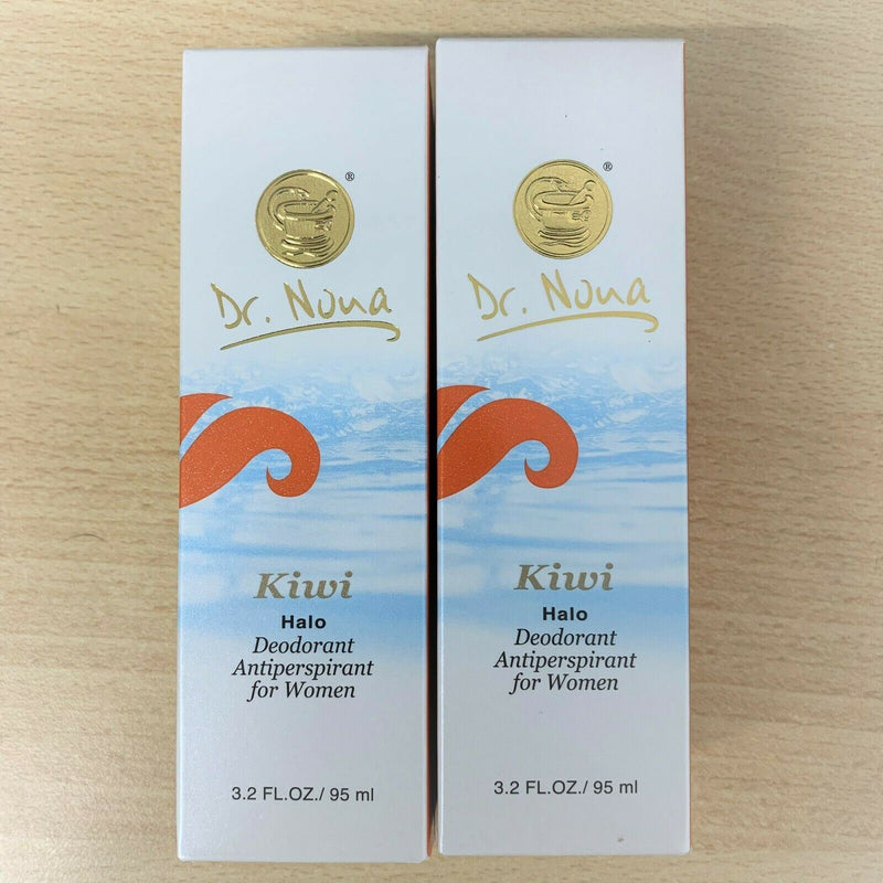 LOT OF 2 Dr.Nona-Deodorant KIWI -Dead Sea Minerals Luxury Antiperspirant Roll-On