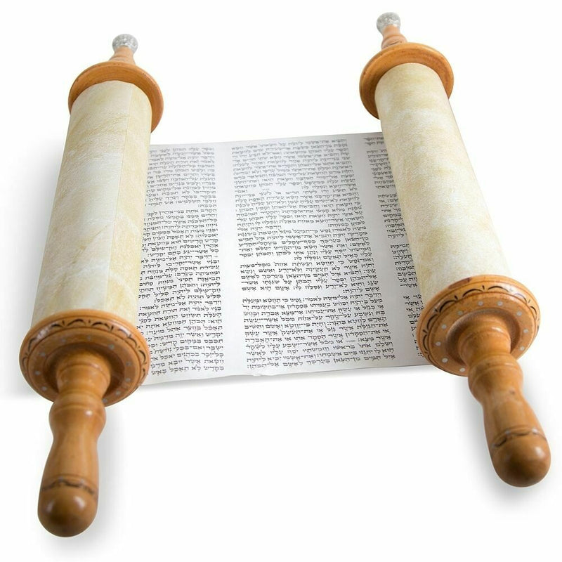 judaica Glorious big SEFER TORAH Scroll Book Hebrew Bible&YAD POINTER 23" /58cm