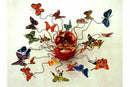 David Gerstein Art Butterflies Forever Metal Fruit Bowl / Metal Wall Sculpture