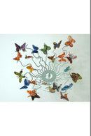 David Gerstein Art Butterflies Forever Metal Fruit Bowl / Metal Wall Sculpture
