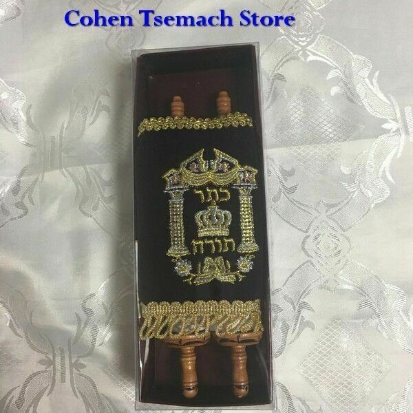 Small Hebrew Sefer Torah Scroll Book Jewish Israel Holy Bible Pentateuch,Judaica