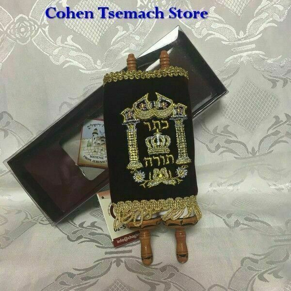 Small Hebrew Sefer Torah Scroll Book Jewish Israel Holy Bible Pentateuch,Judaica