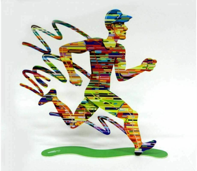 David Gerstein Jog Run Man Jogger Male Jogging Runner Marathon Metal Sculpture