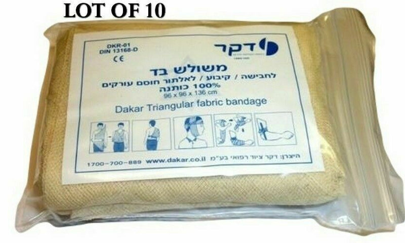 LOT 10  Israeli Triangular Dressing Bandage Medic Trauma Emergency IFAK EMT