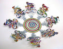 Cyclists Bowl Wall Metal Sculpture SMALL David Gerstein MODERN ART