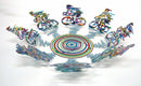 Cyclists Bowl Wall Metal Sculpture SMALL David Gerstein MODERN ART