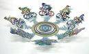 Cyclists Bowl Wall Metal Sculpture SMALL David Gerstein MODERN ART