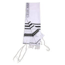 Kosher Tallit Talit Prayer Shawl in 55.1"X74.8"  Israel Black&silver טלית כשר