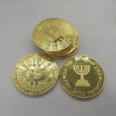 MOSSAD Gold Plated Bitcoin Coin Collectible Gift BTC Coin Art Collection