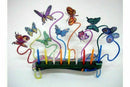 Butterflies Hanukkah Menorah by David Gerstein - Israeli Art & Gifts