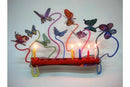 Butterflies Hanukkah Menorah by David Gerstein - Israeli Art & Gifts