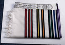 100% Kosher Wool Tallit Prayer Shawl Bnei Or Tallit with Rainbow Stripes