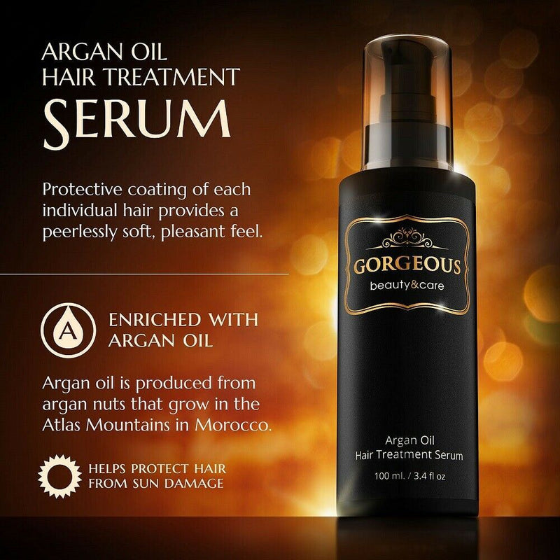 3.4 floz Premium 100% Gorgeous Moroccan Argan Oil all Hair Types Hair Treatment