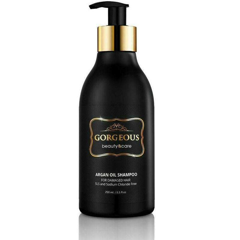 Shampoo premium all'olio di argan con shampoo cheratina-solfato sicuro...
