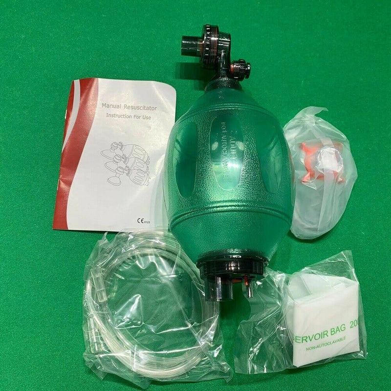 Medical PVC 100% Latex-Free Bag Valve CPR Manual Resuscitator adult